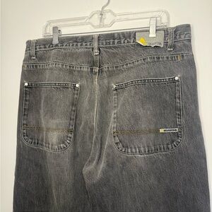Levi’s Silvertab Oversized Wide Leg Y2K Skater Jeans Grey Distressed